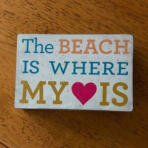 Colorful Beach Heart Wall Art